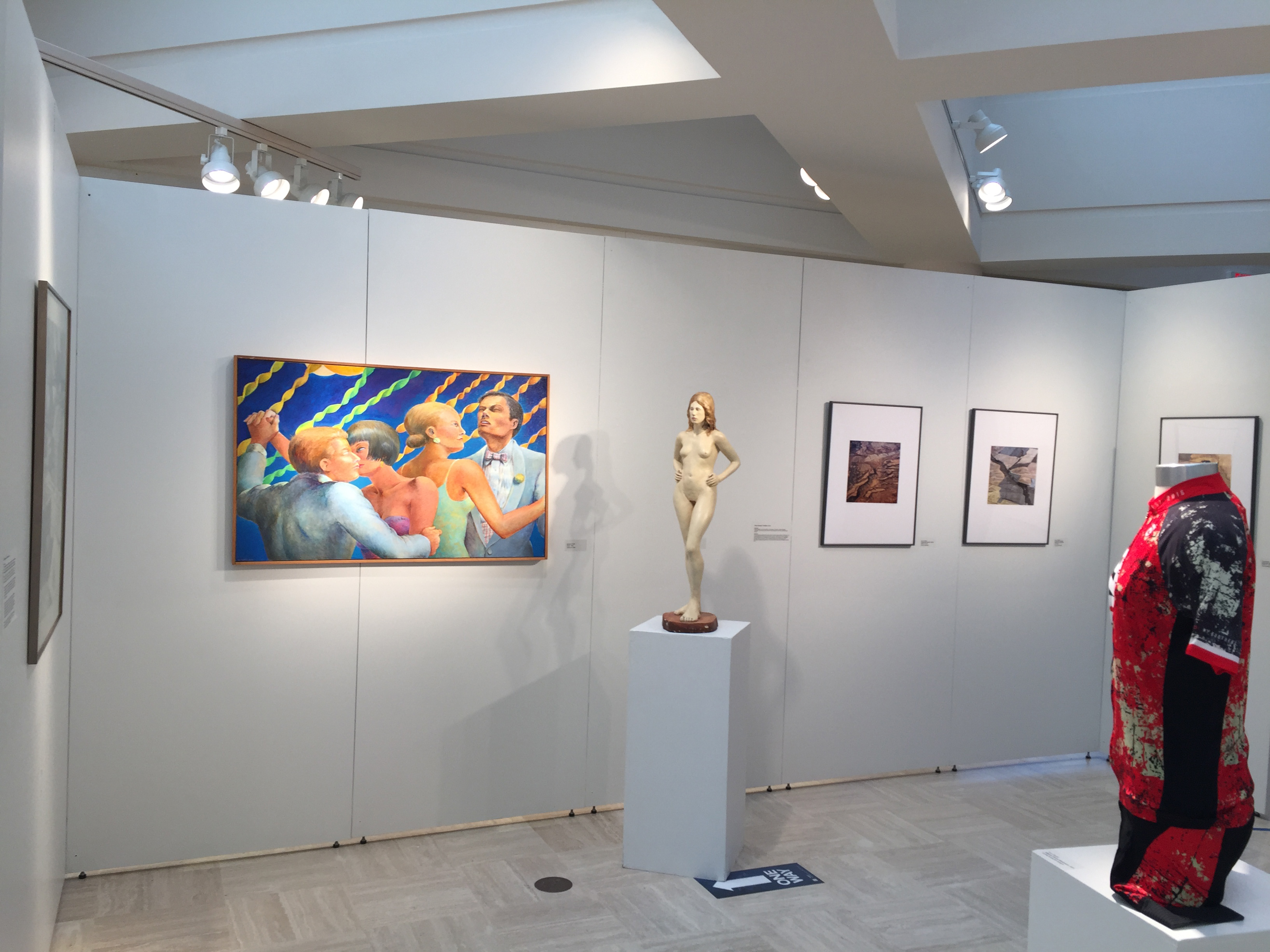 Installation view featuring Zivich, Bangert and Canale